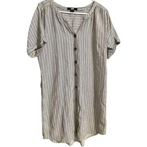 Womans Sanary Black and White Stripped Dress